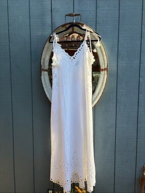 theory tiered halter maxi dress Theory Tiered Halter Maxi Dress In Cotton Blend In White - 80% Off